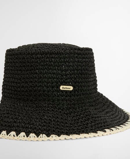 Camille Crochet Hat Black