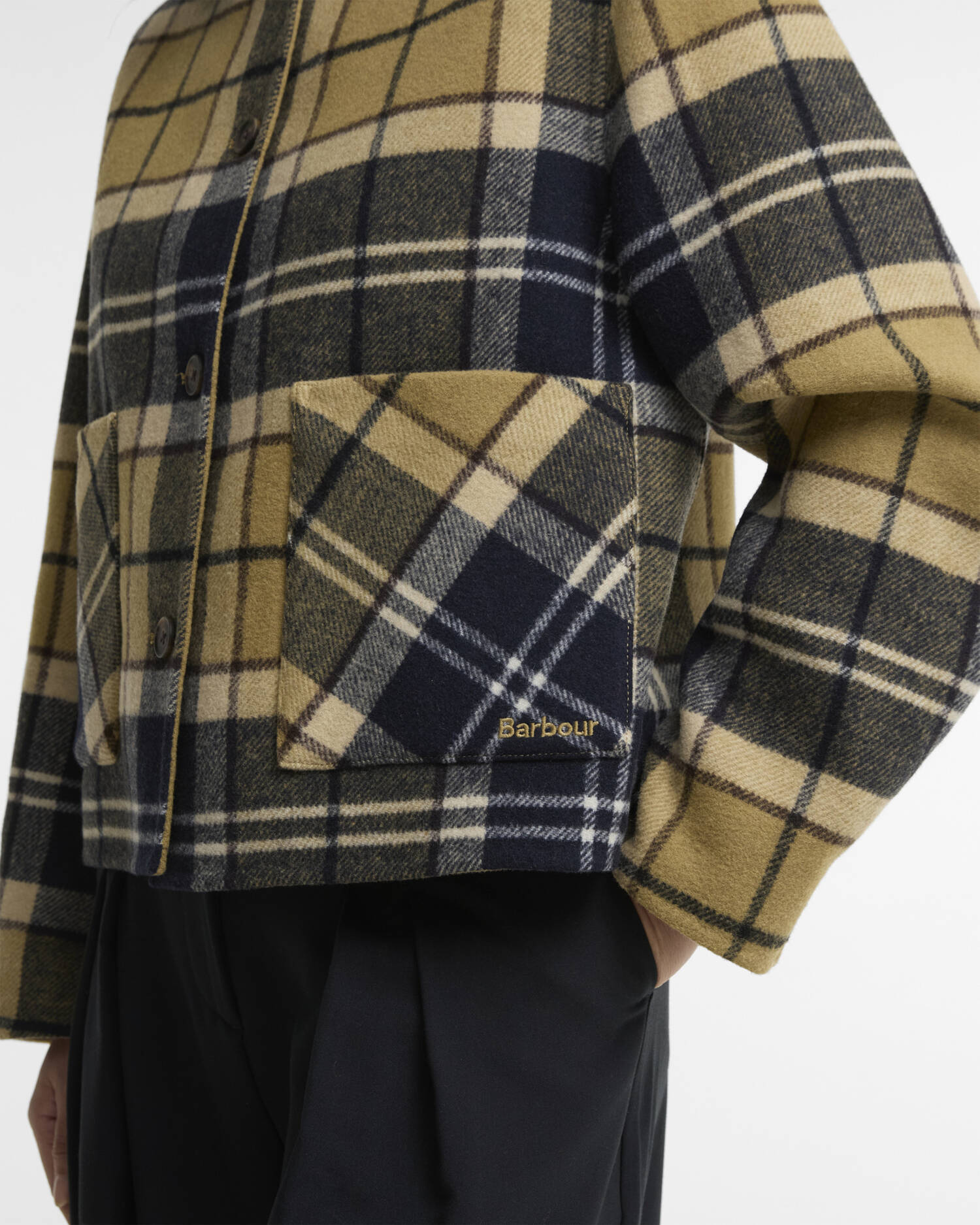 Marlow Tartan Wool Overshirt Birchwood Tartan image number 4