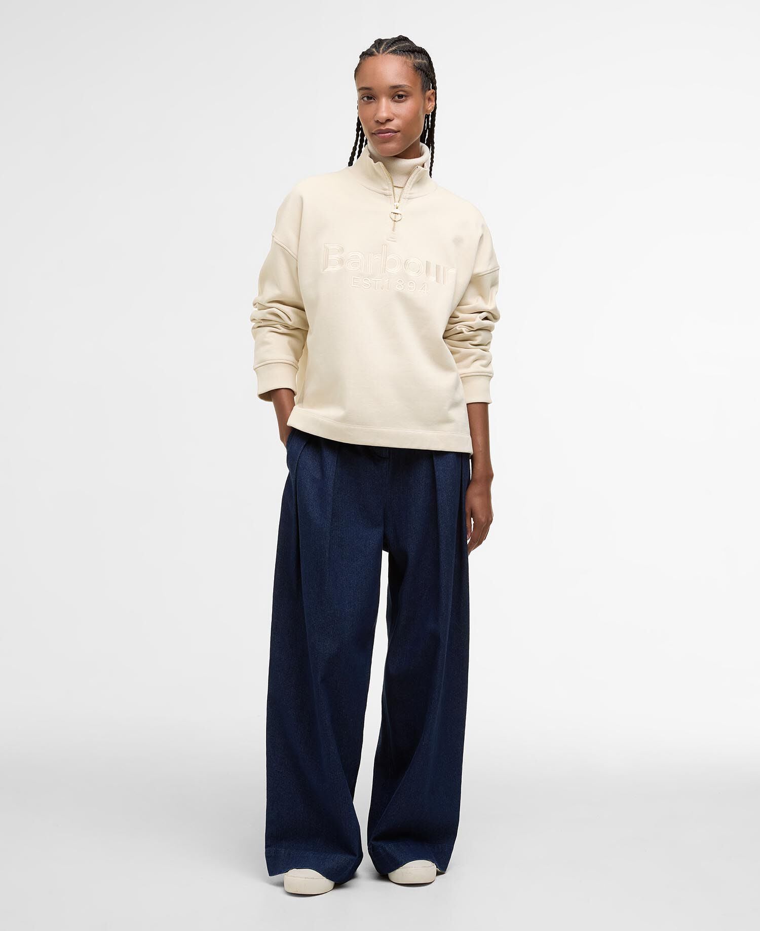Pullover Sara Half-Zip Oat