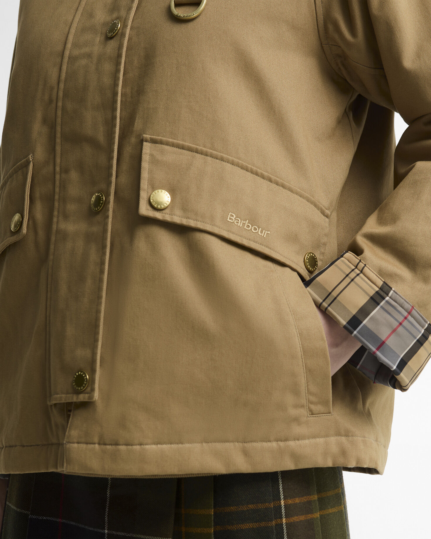 not in range Trench/Mixed Tartan