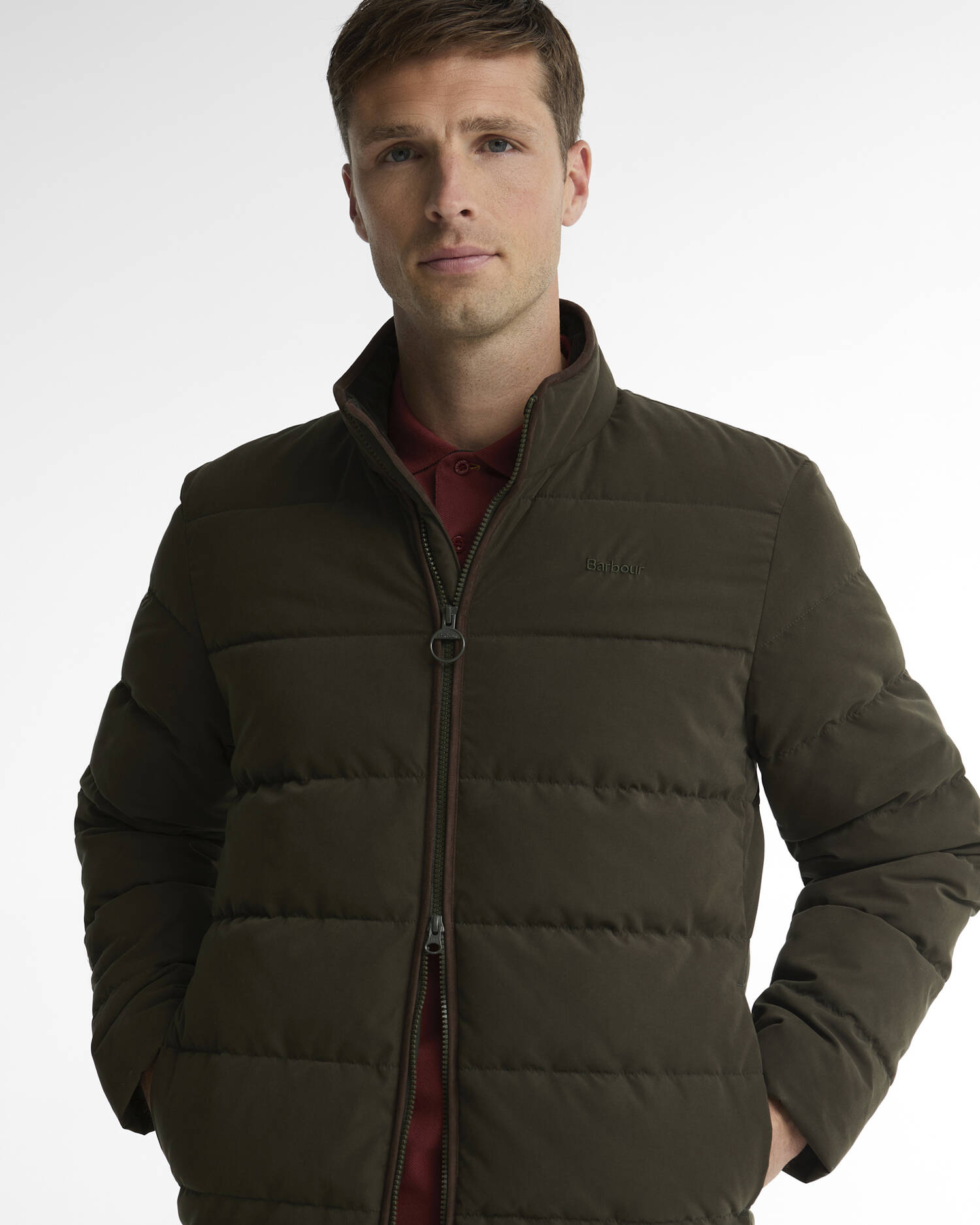 Noree Quilted Jacket Dark Sage image number 4