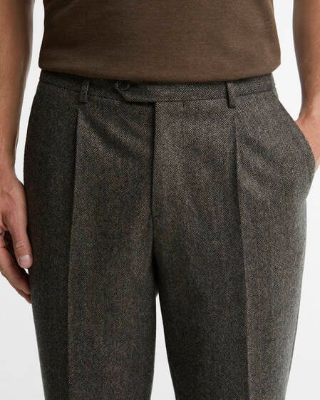Barbour Hose Fairford Herringbone Tailored Grey Marl