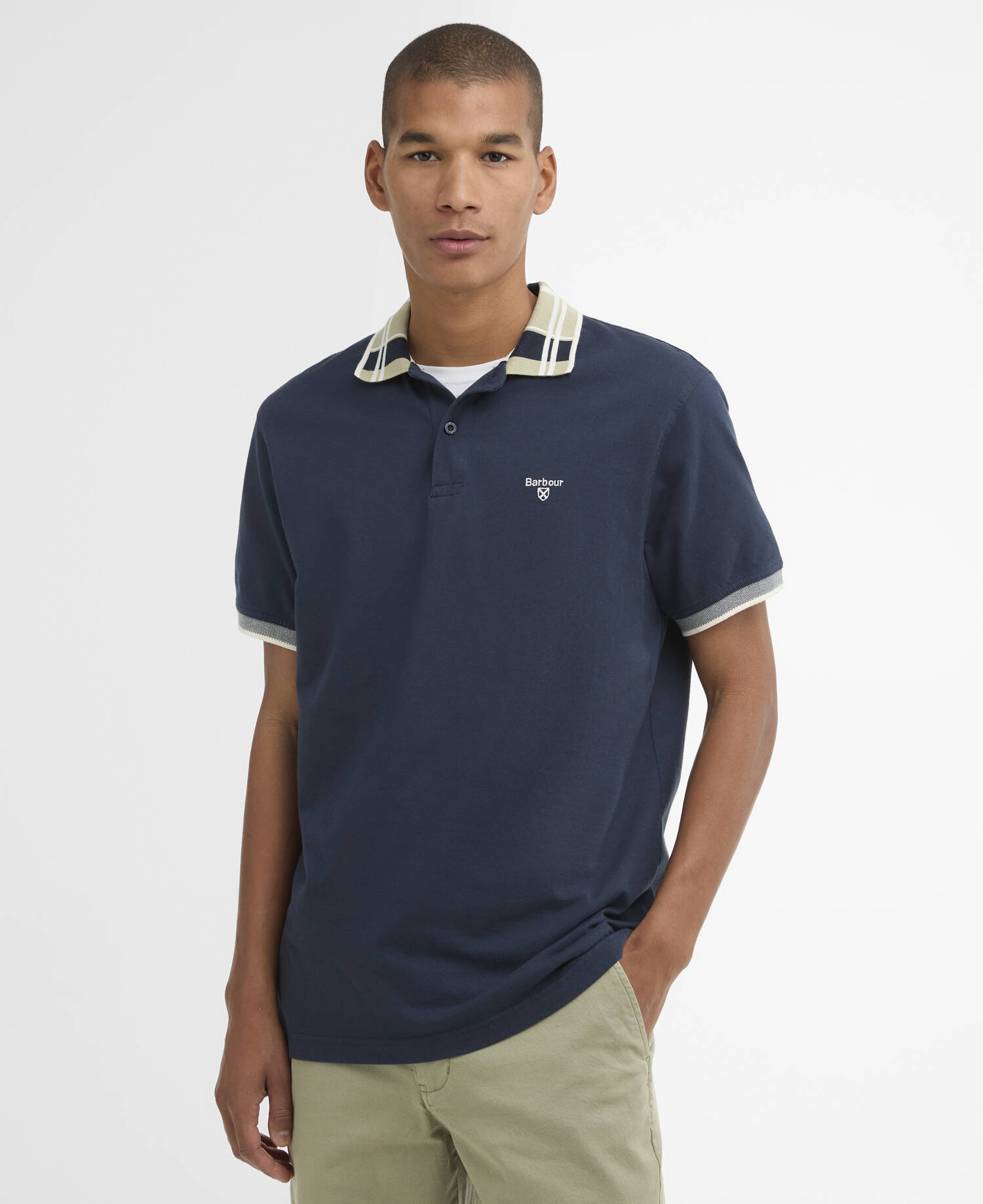Callington Tailored Polo Shirt Navy image number 0