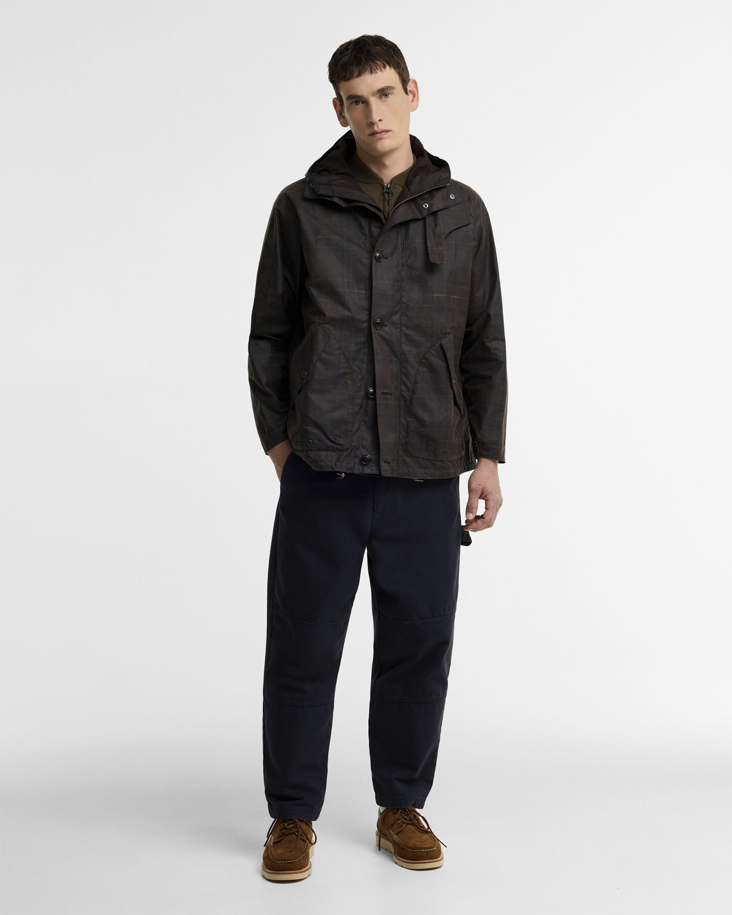 Re-Engineered Tartan Keiss Waxed Parka Muted Tartan