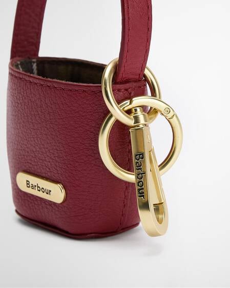 Lederanh&auml;nger Bucket Bag Red