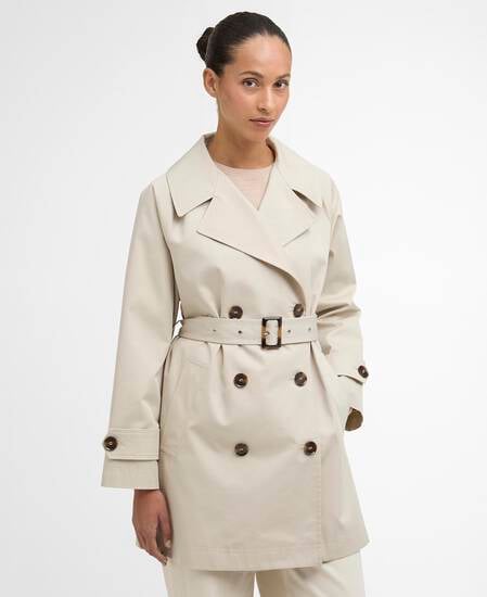 Trenchcoat Adare Showerproof Mist/Dress Navy Tartan
