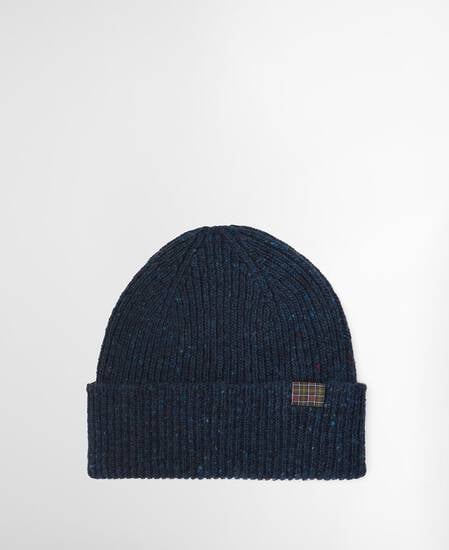 Scottish Donegal Tweed Beanie Navy
