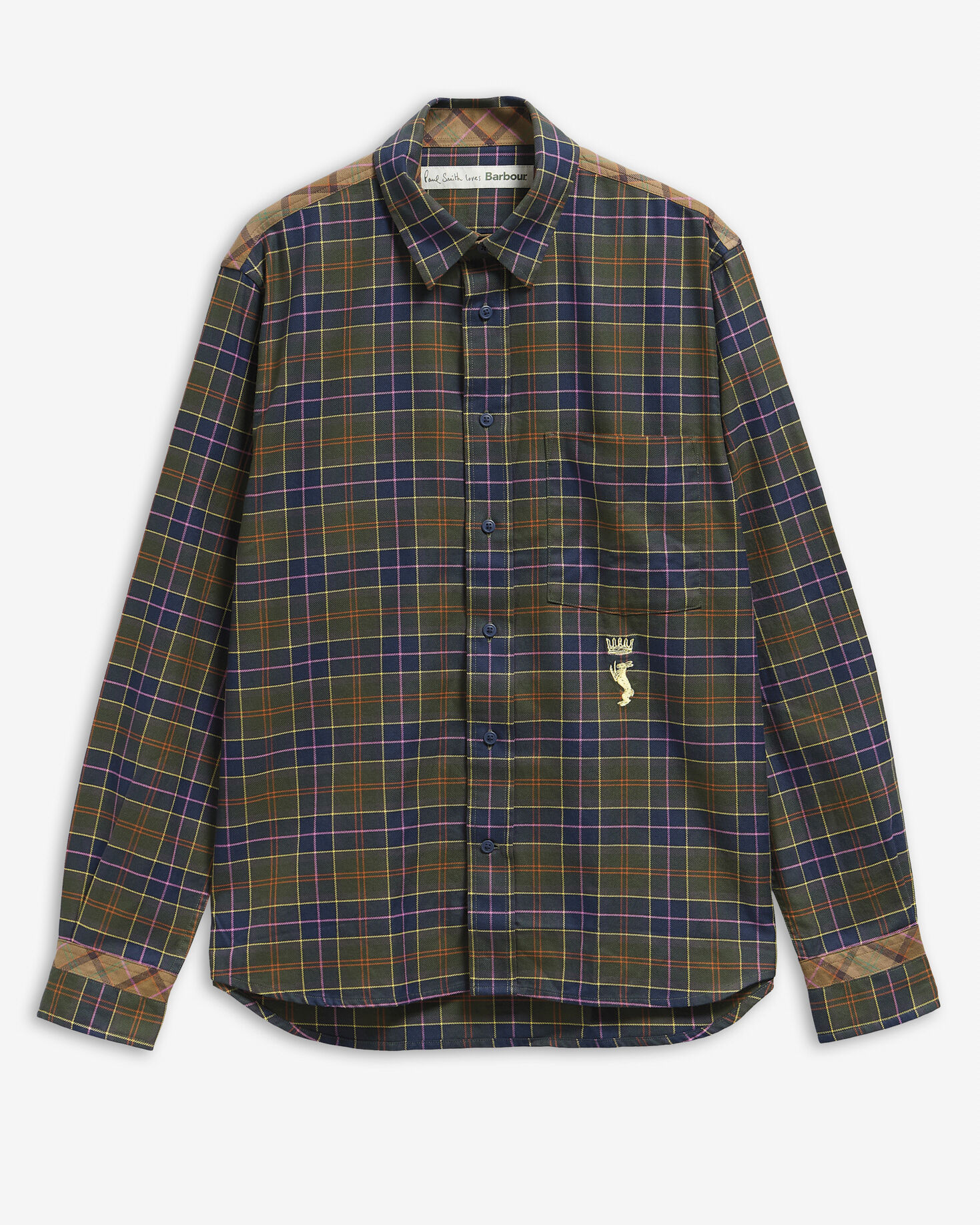 Buy Paul Smith Loves Barbour Tartan Tailored Long-Sleeved Shirt