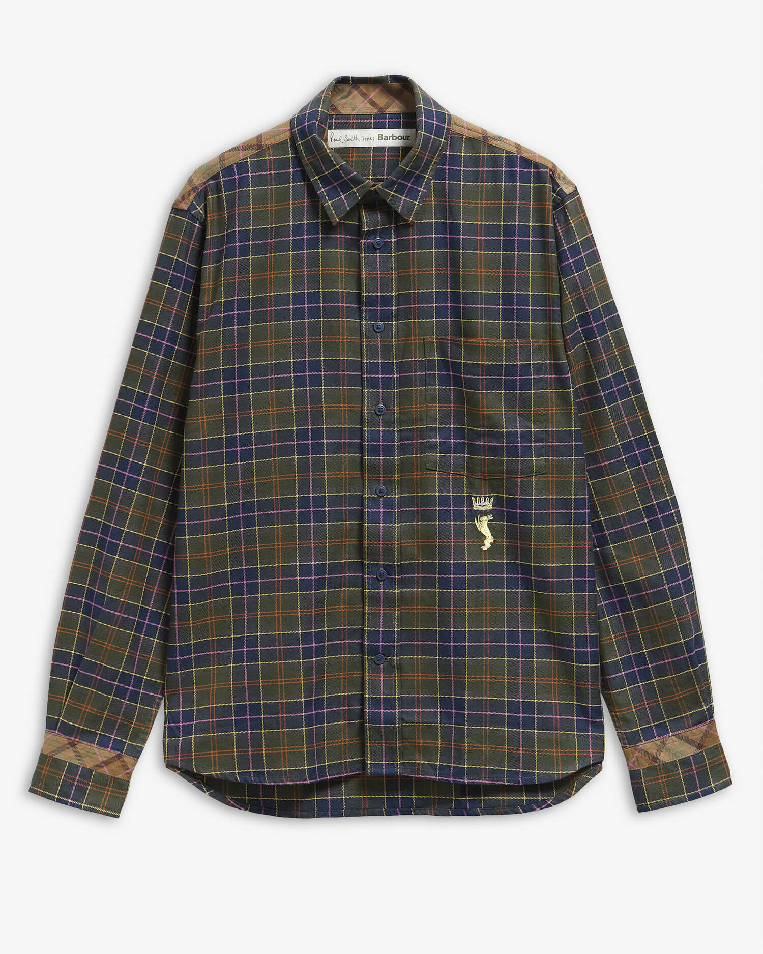 Paul Smith Loves Barbour Tartan Tailored Long-Sleeved Shirt PS Classic image number 0