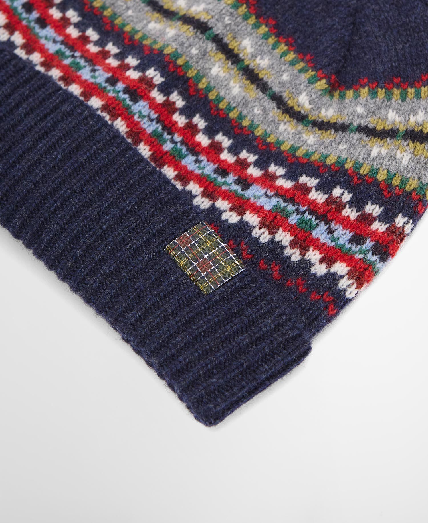 Scottish Fairisle Beanie Navy