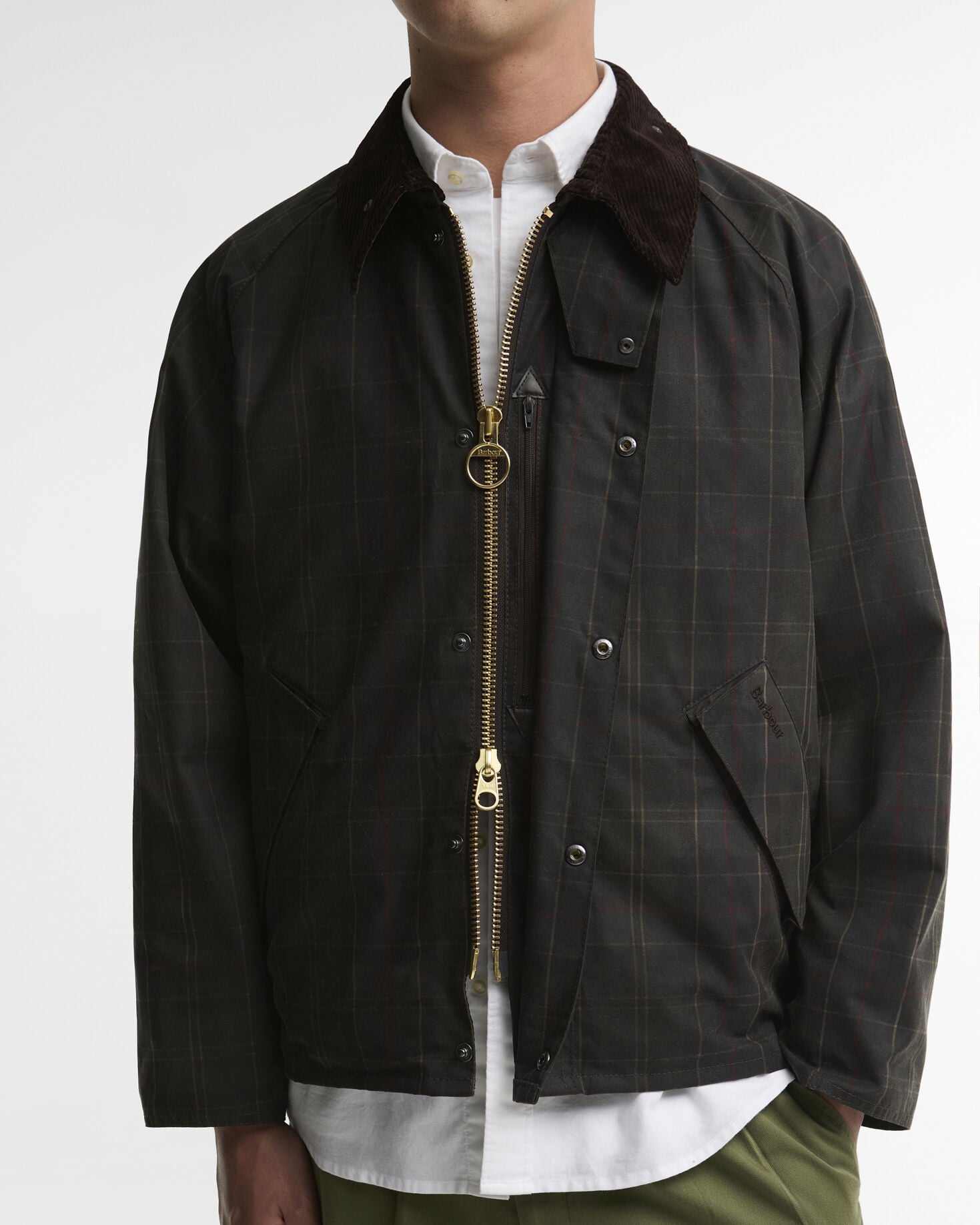 Tartan Transport Waxed Jacket Dark Tartan