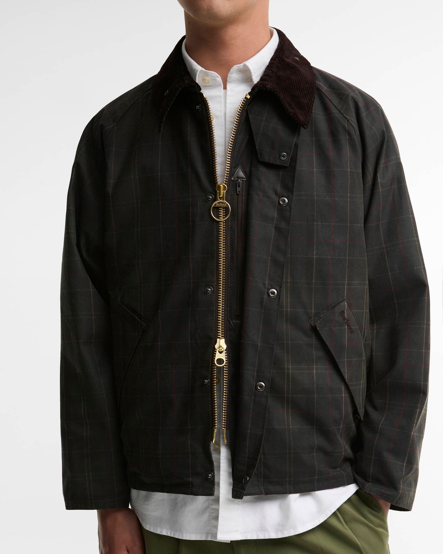 Tartan Transport Waxed Jacket Dark Tartan image number 4