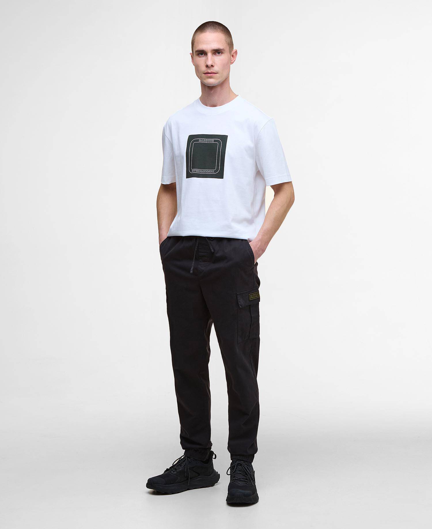 Outline Cargo Trousers Black image number 0