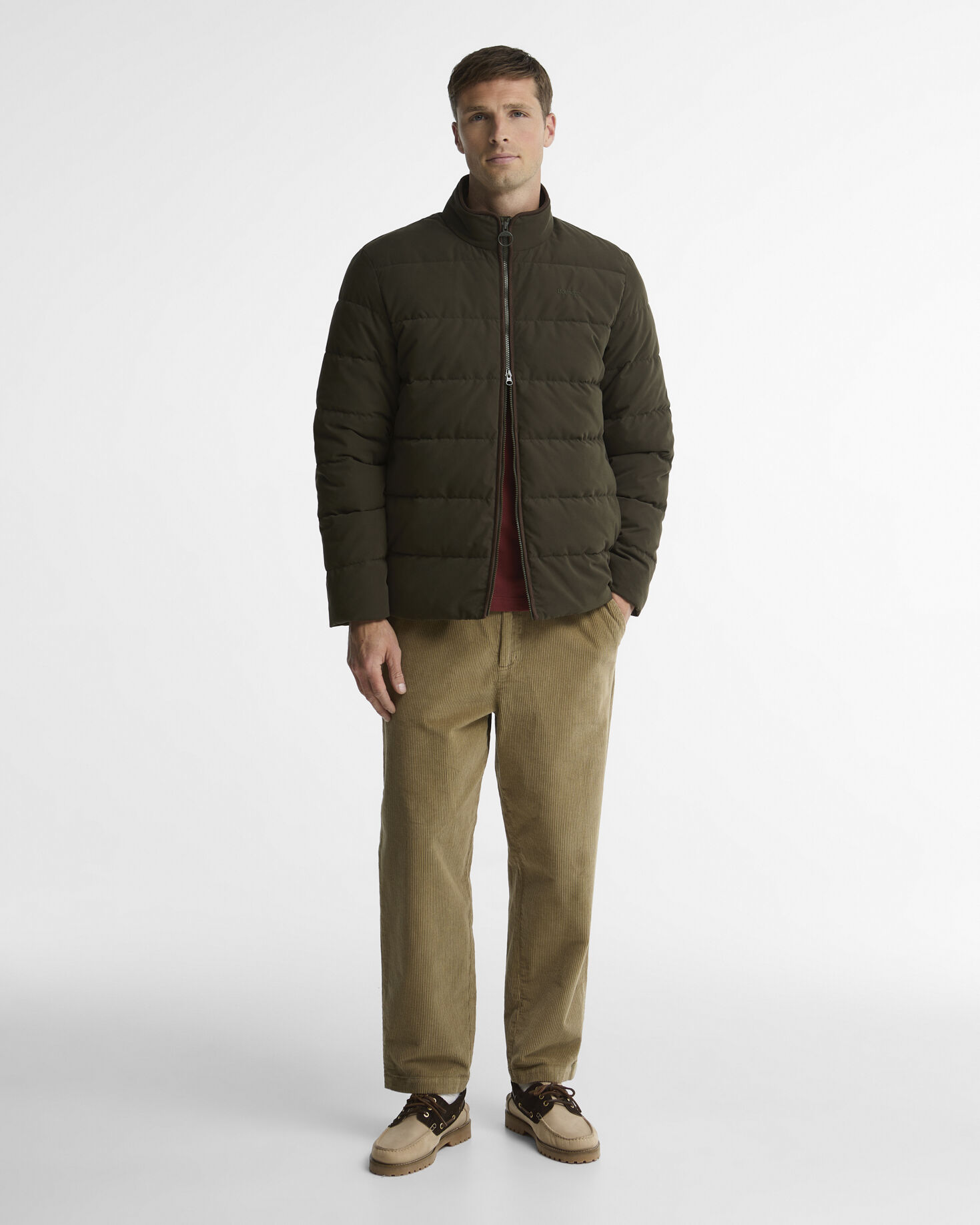 Noree Quilted Jacket Dark Sage