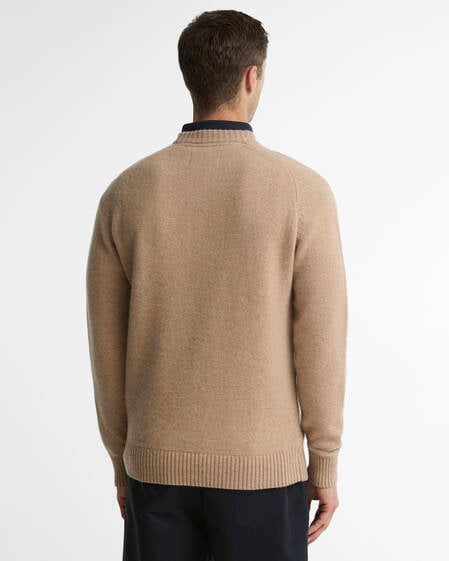 Barbour Pullover Newtown Rundhalsausschnitt Washed Stone