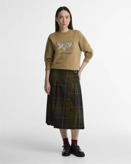 Barbour Rock Marena Tartan Midi Classic Tartan Multi
