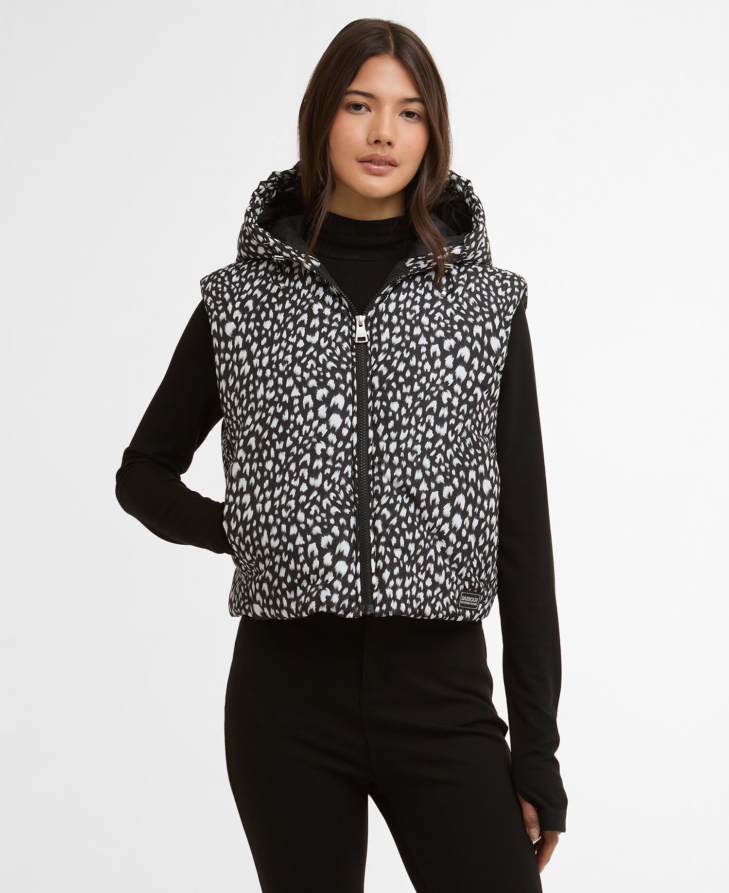 Weste Calista Printed Snow Leopard