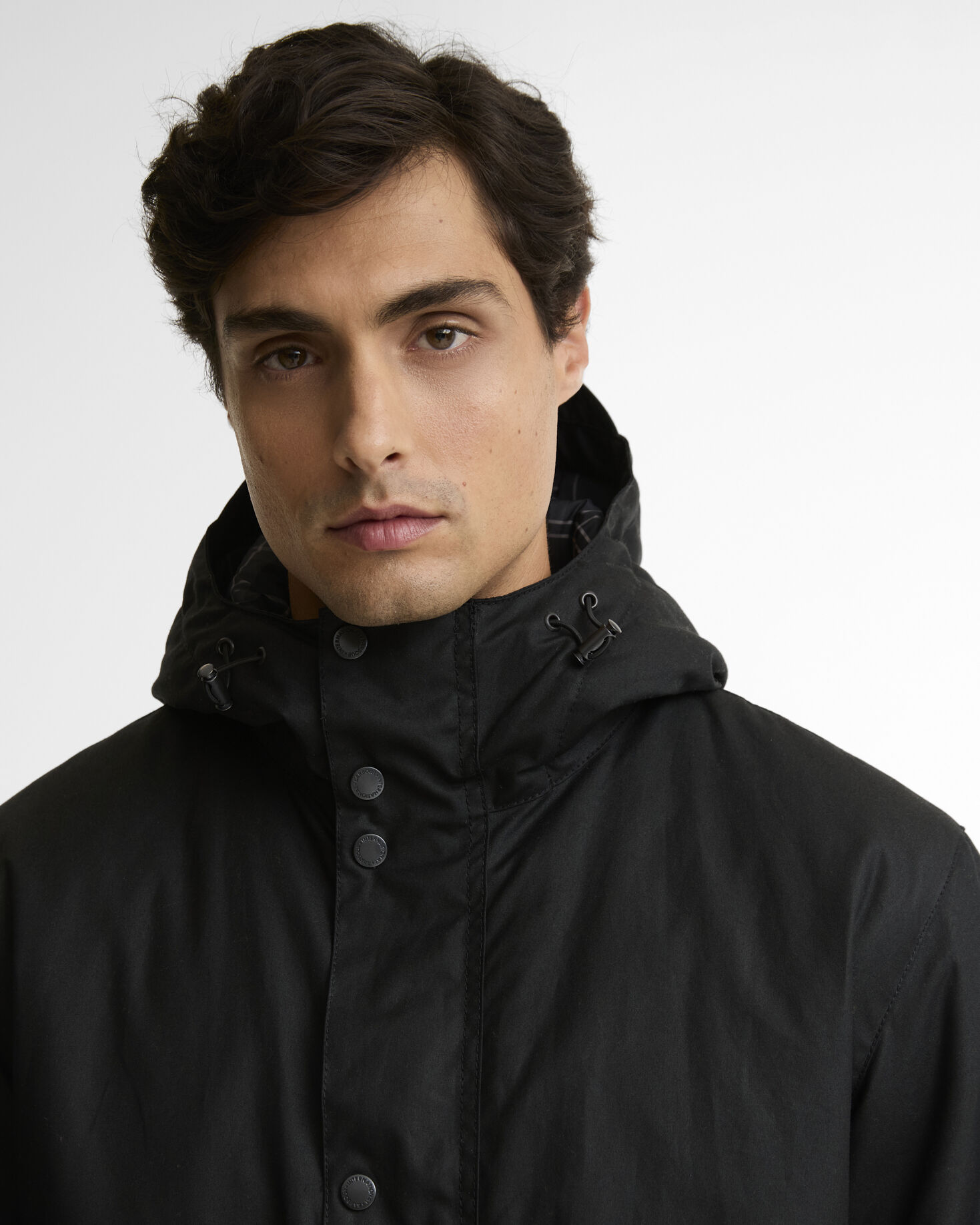 B.Intl Wachsjacke Everrett Black