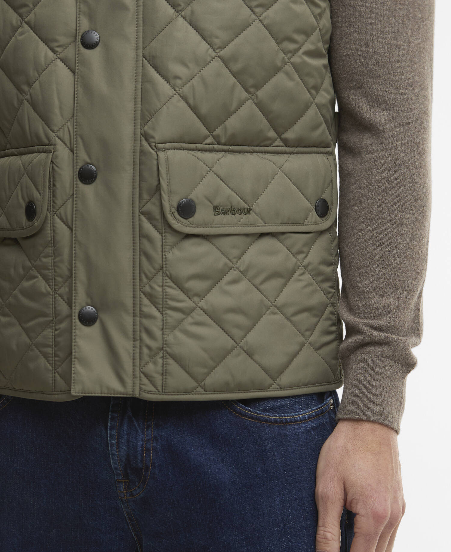 Lowerdale Gilet Dusty Olive image number 4
