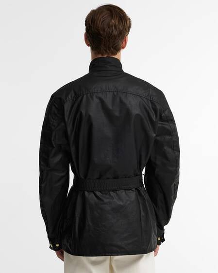 Union Jack International Waxed Jacket Classic Black