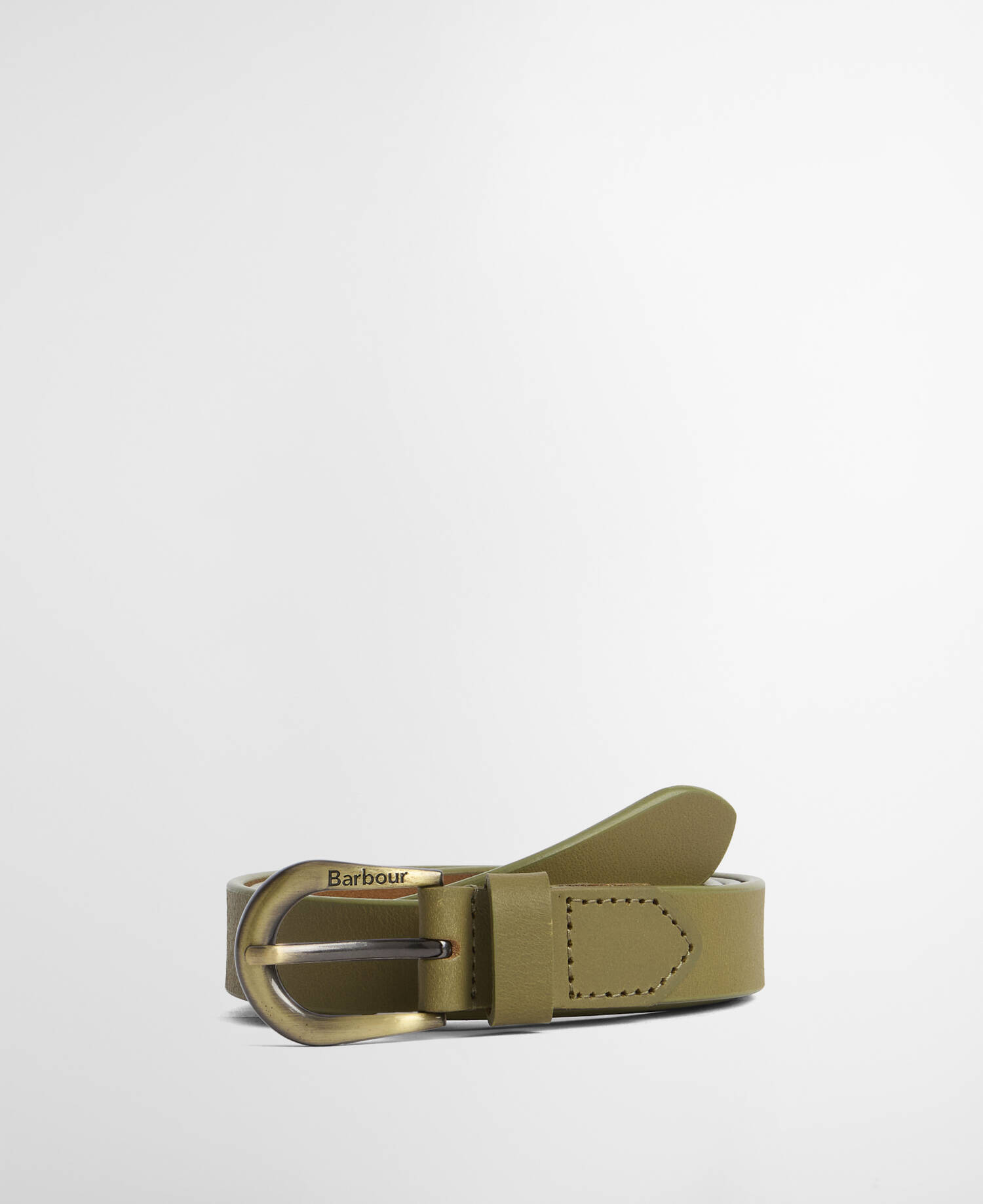 Cintura da donna in pelle Allanton Bleached Olive image number 0