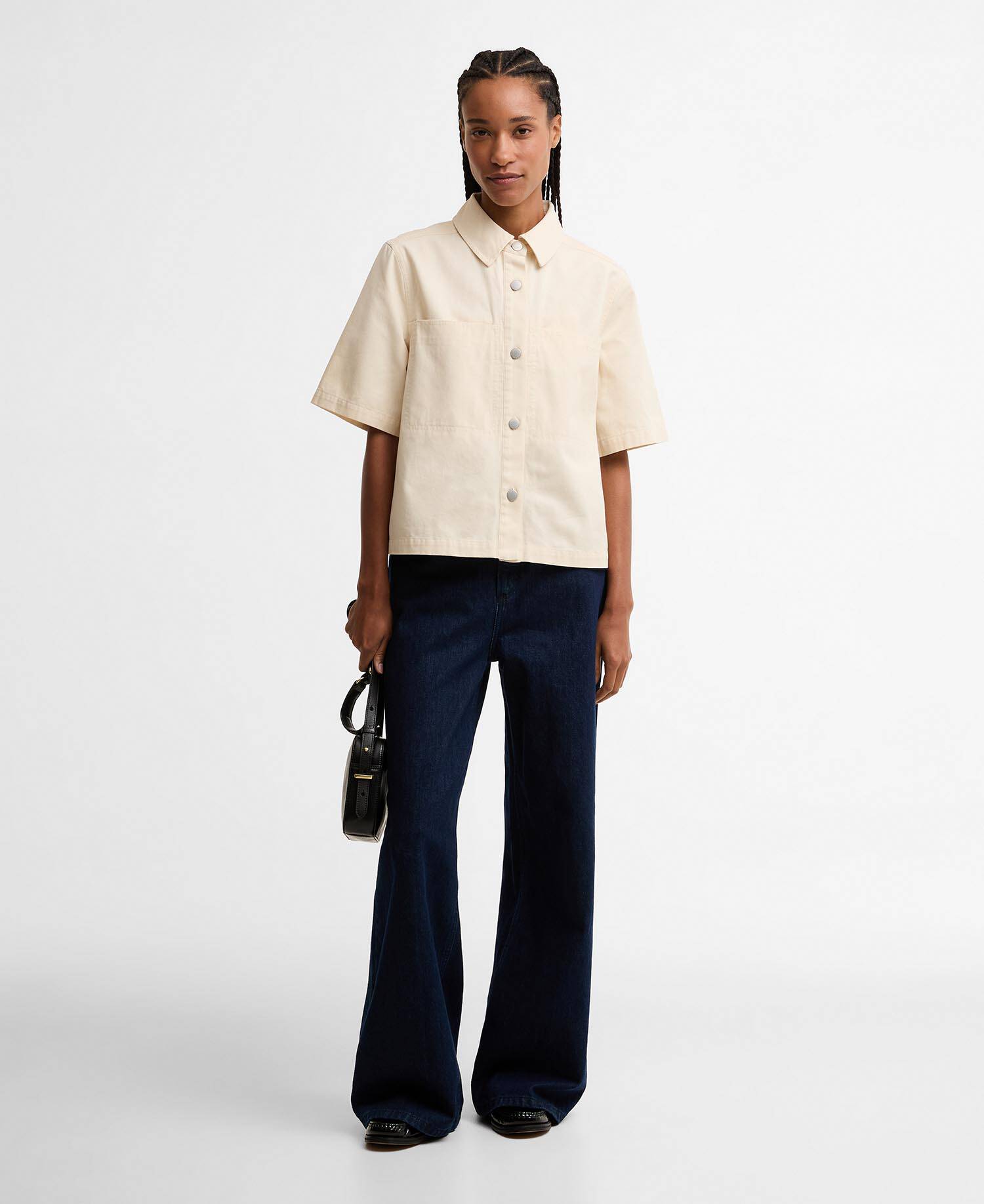 Aylesby Boxy Short-Sleeved Shirt Original Ecru image number 1