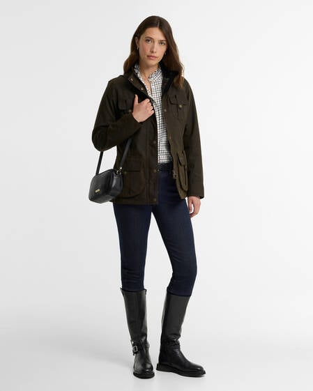 Winter Defence Waxed Jacket Olive-Classic