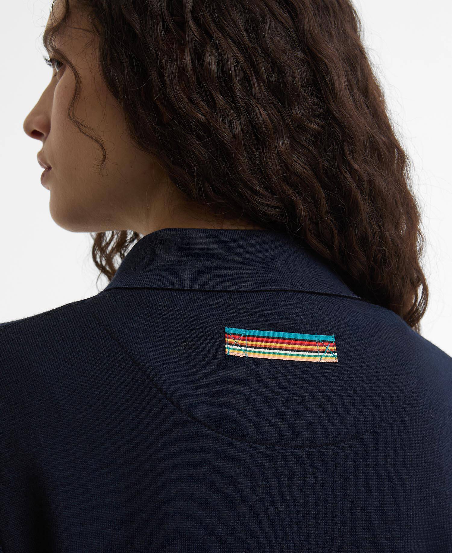 Paul Smith Loves Barbour Strickjacke Whitby Dark Navy image number 3