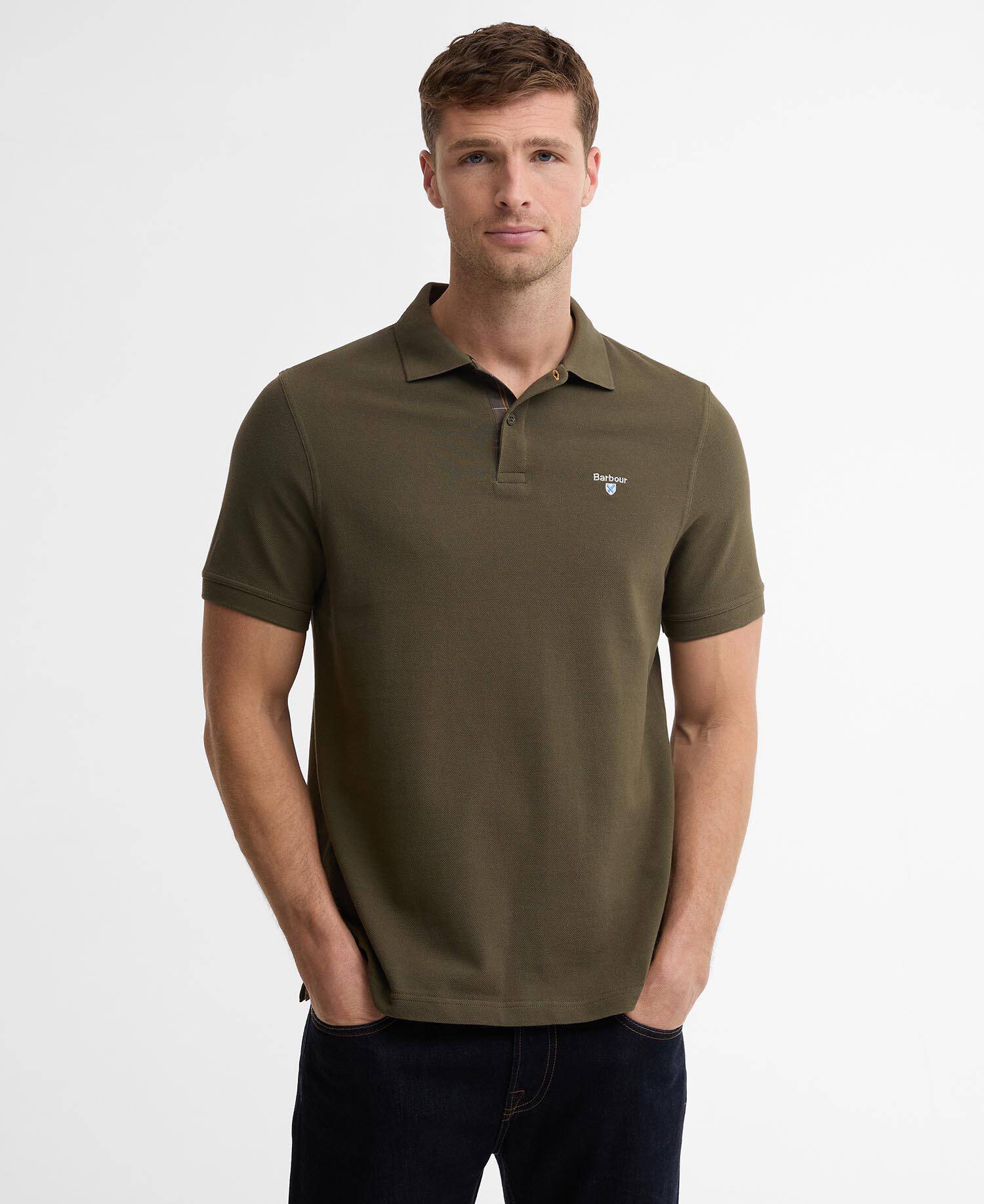 Poloshirt Lightweight Sports Bleached Olive image number 0