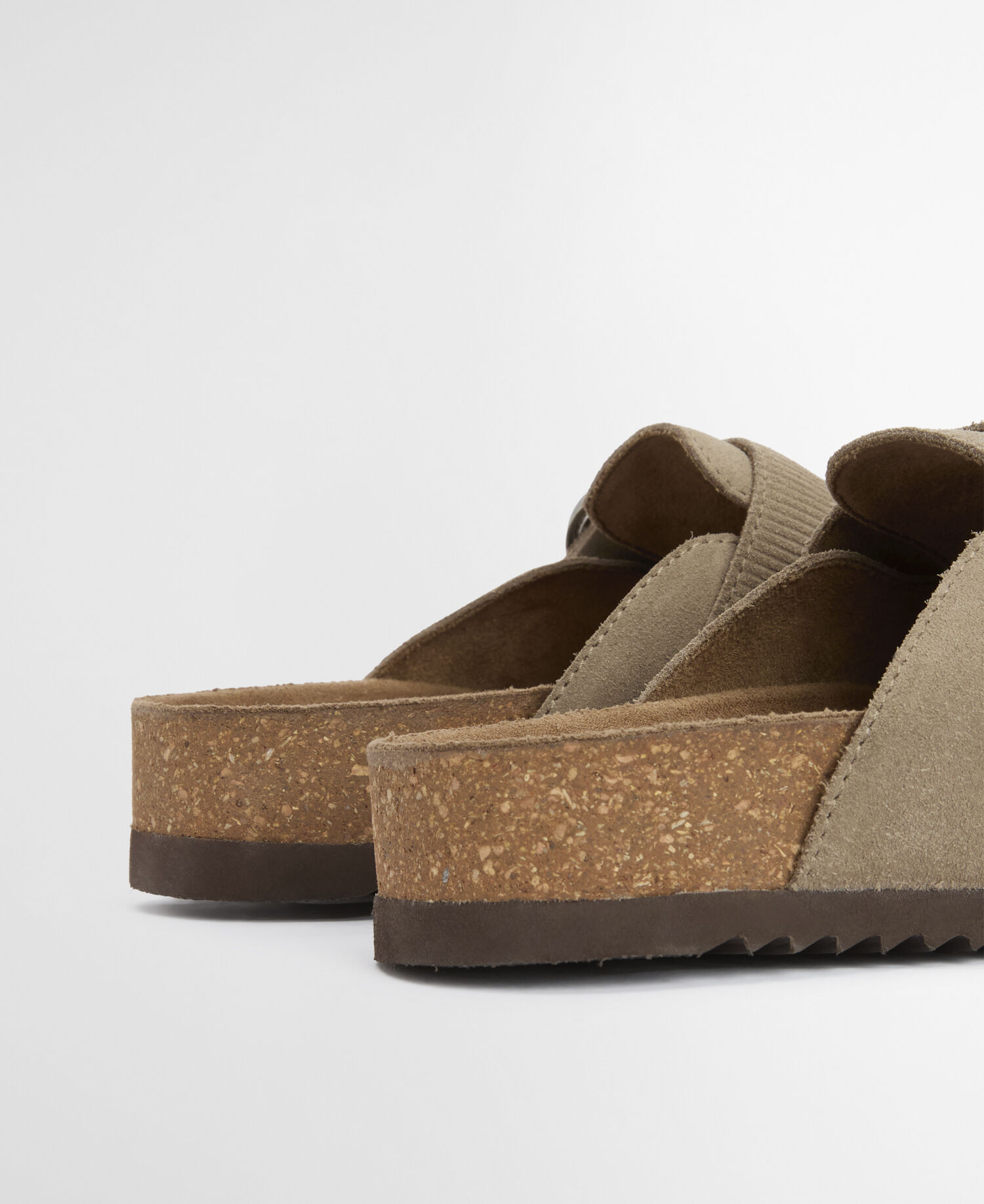 Pantoletten Kyra Taupe Suede