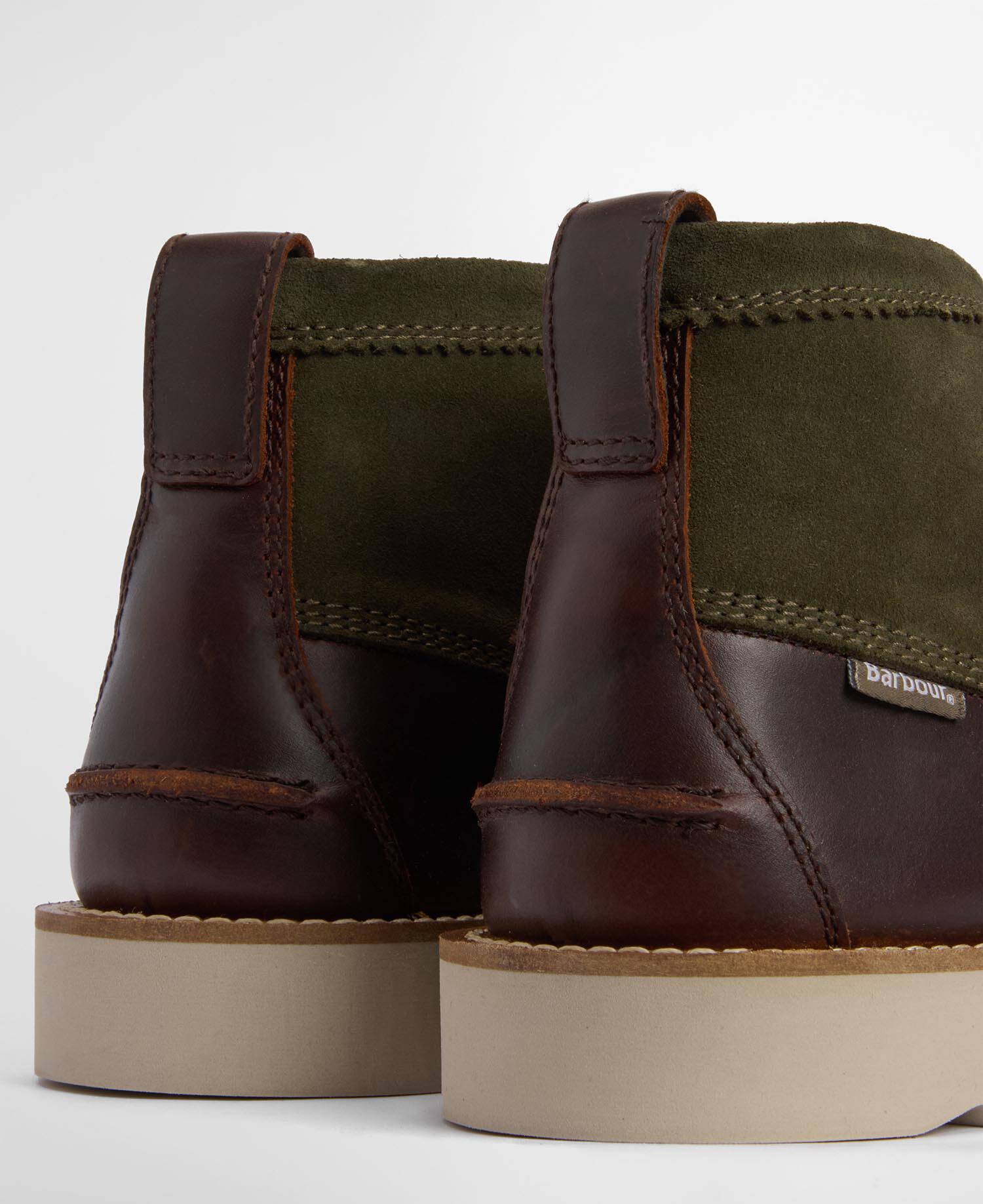 Stivaletti chukka Hadston Olive/Dark Brown image number 3