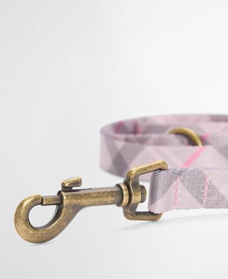 Tartan Printed Dog Lead Pink Tartan