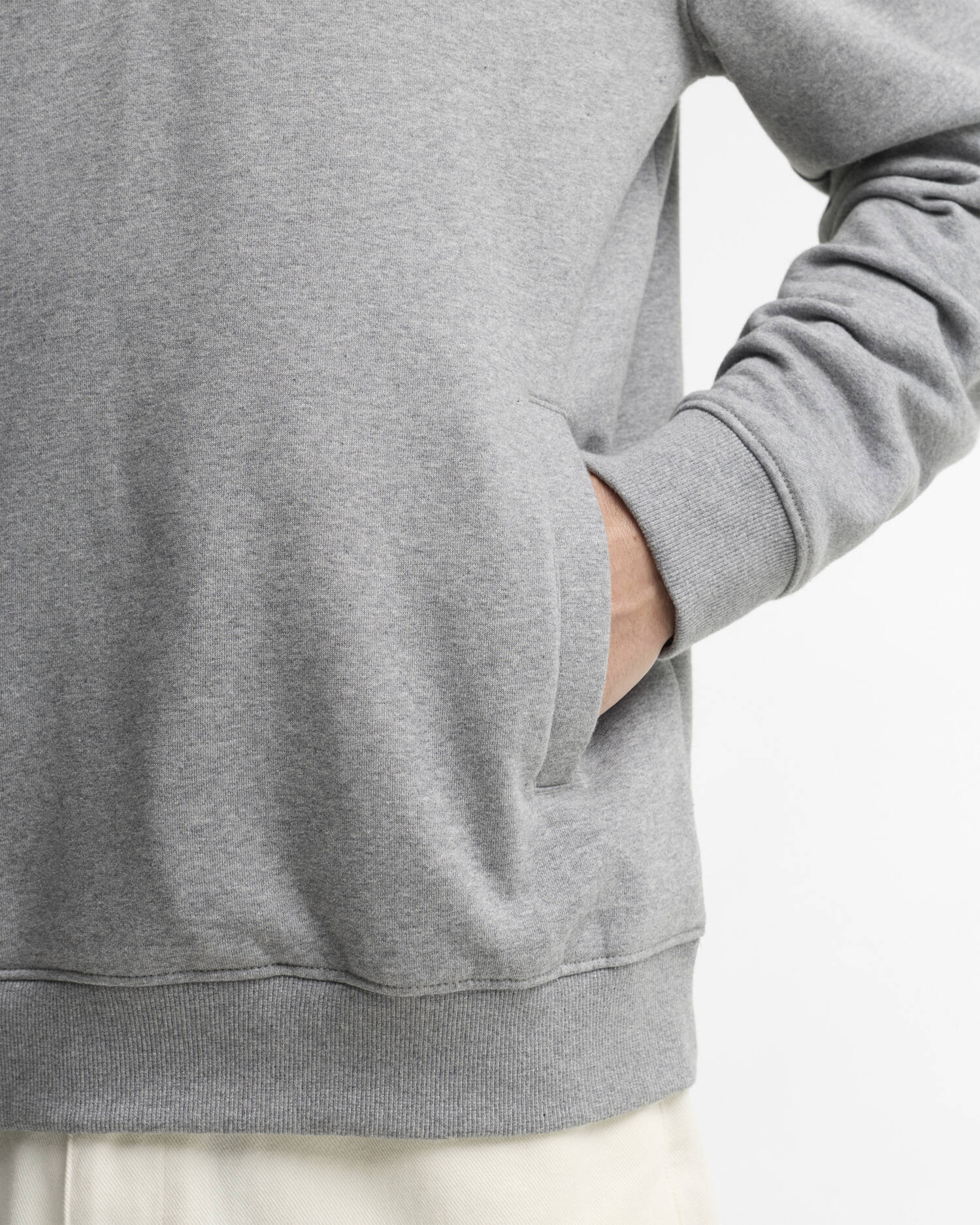 Essential Half-Zip Sweatshirt Anthracite Marl image number 4