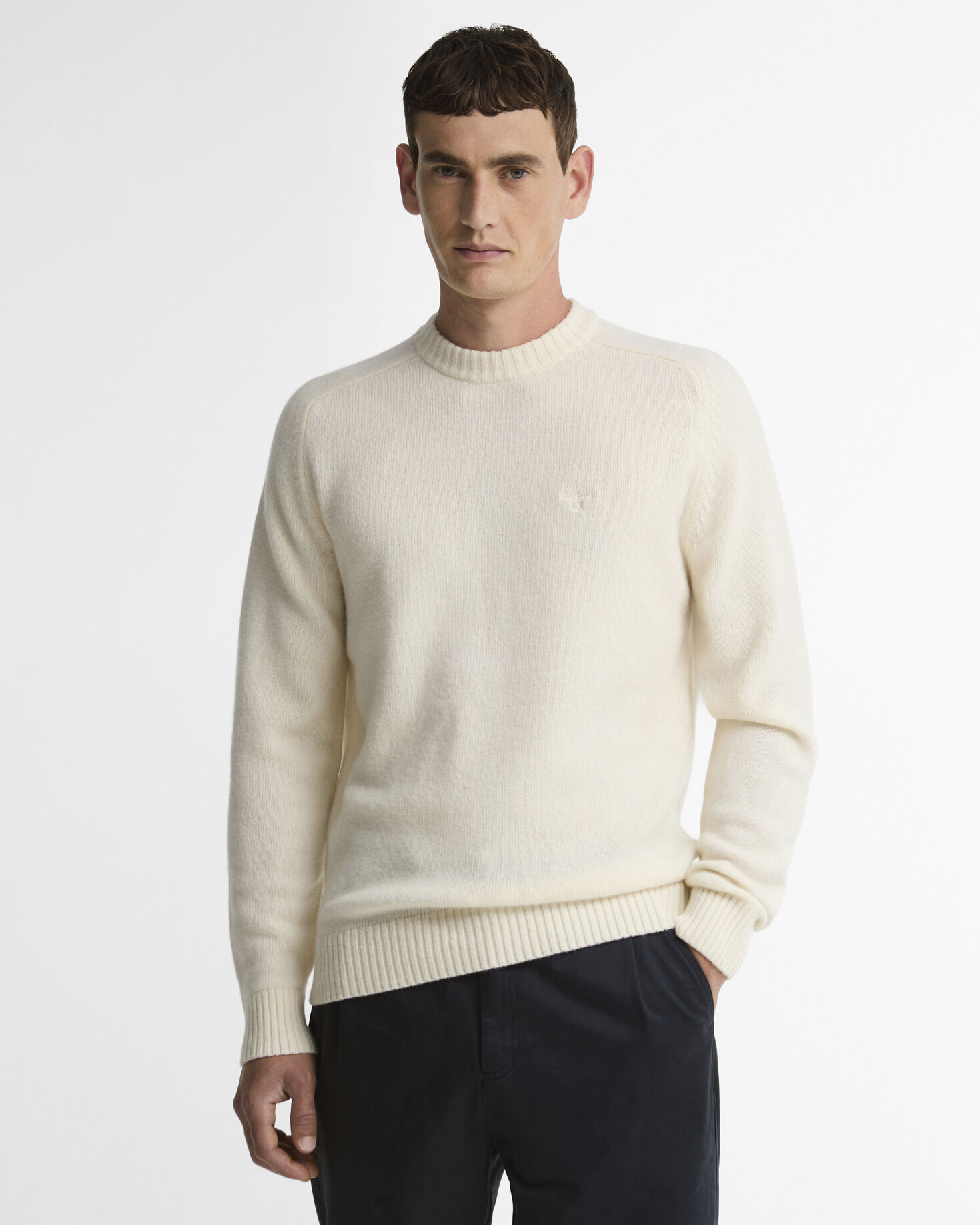 Newtown Crew Neck Jumper Antique White