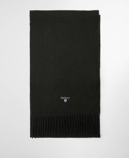 Plain Lambswool Scarf Forest Green