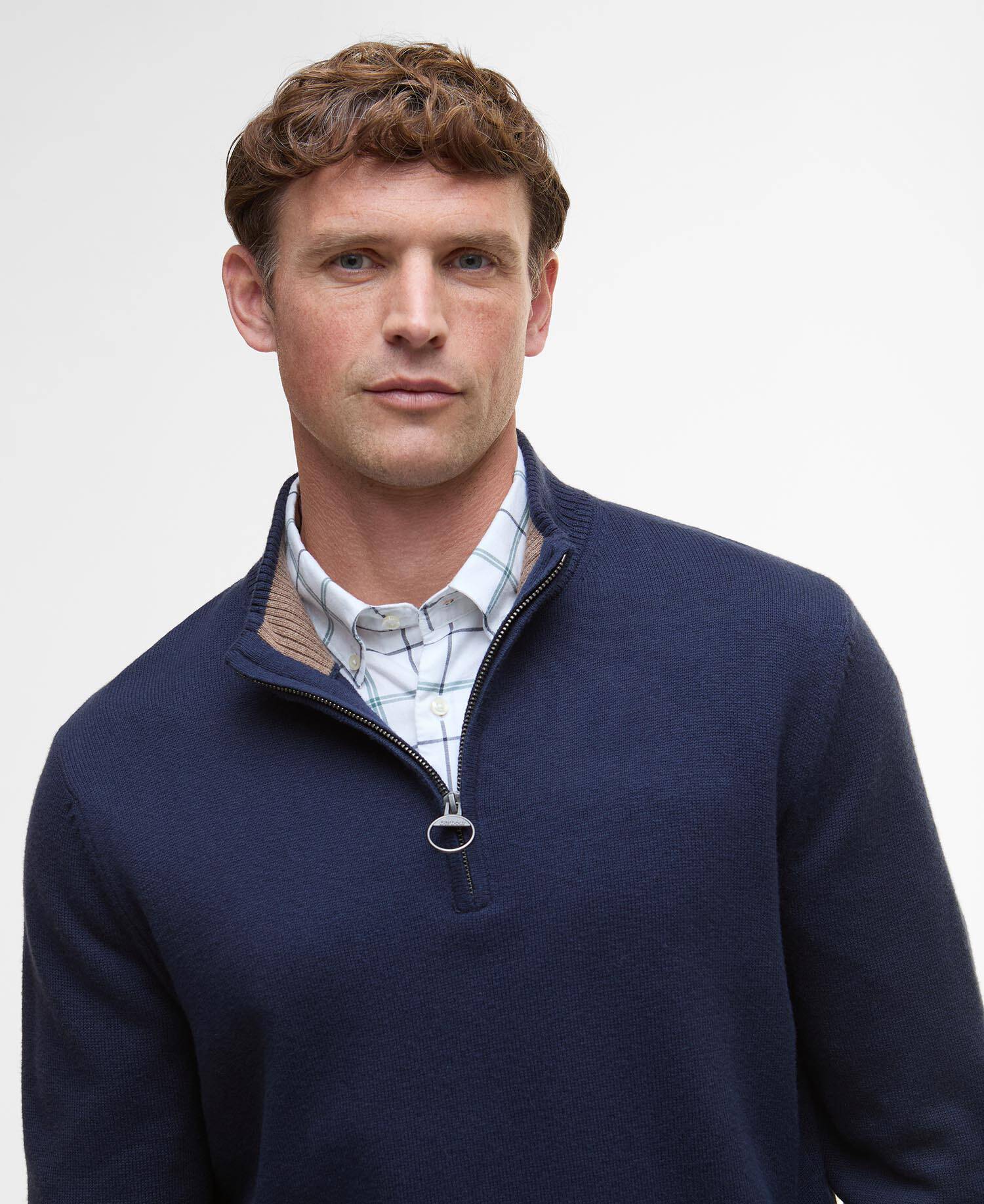 Kelson Quarter-Zip Jumper Navy image number 3