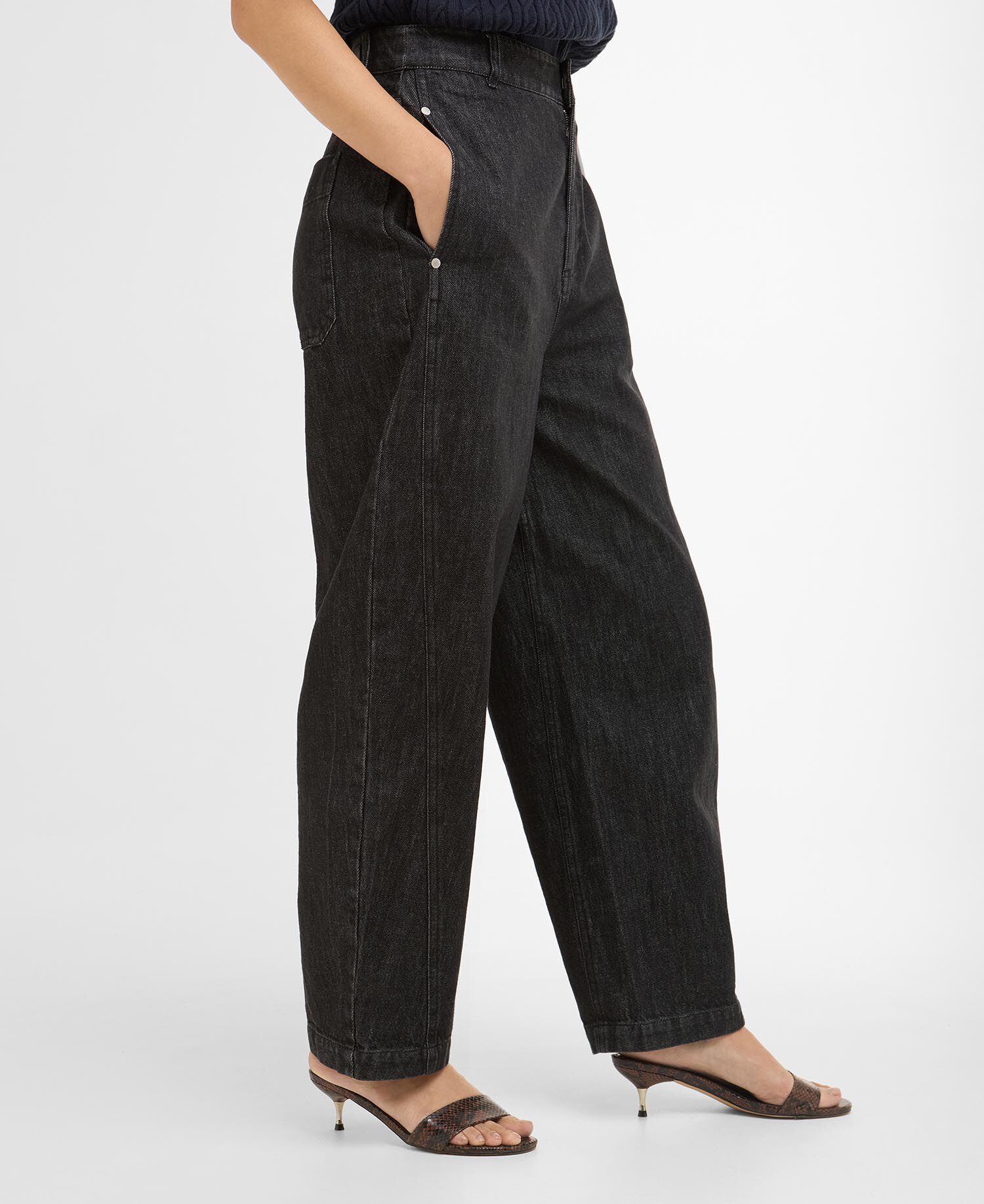 Myra Denim Trousers Black Denim