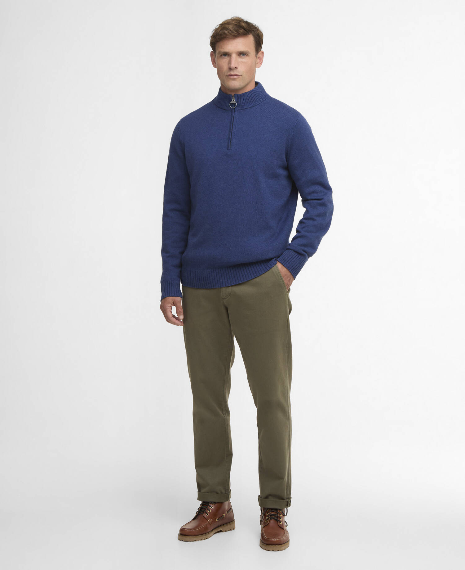 Kelson Quarter-Zip Jumper Blue image number 1