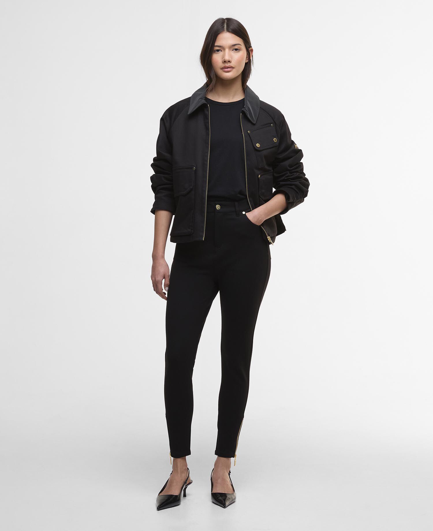 Pantaloni slim Stella Black
