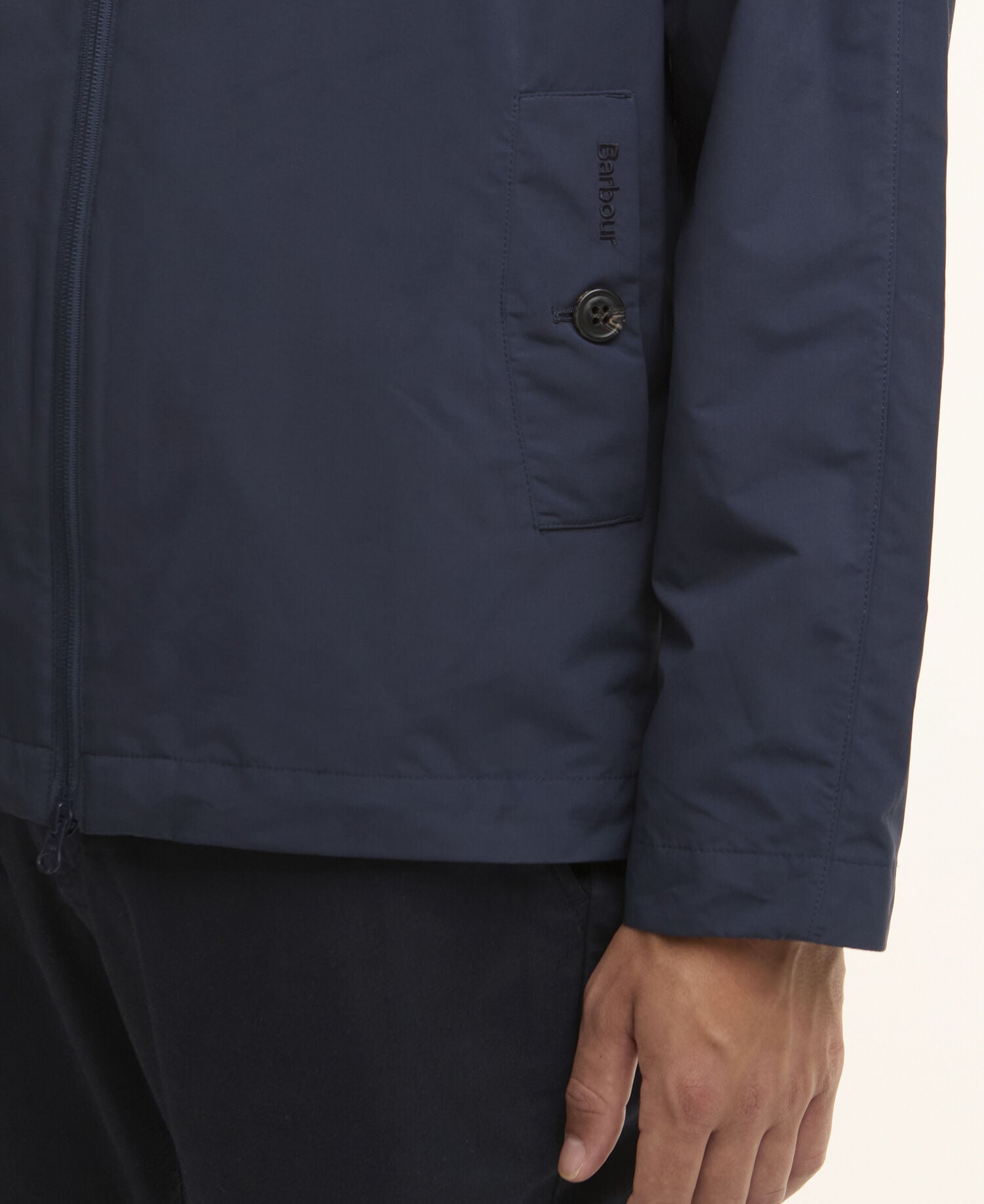 Modern Rokig Hooded Showerproof Jacket Navy