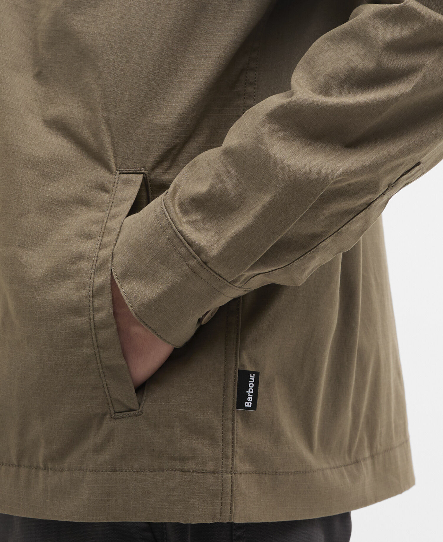 Crail Wax Ripstop Overshirt Concrete