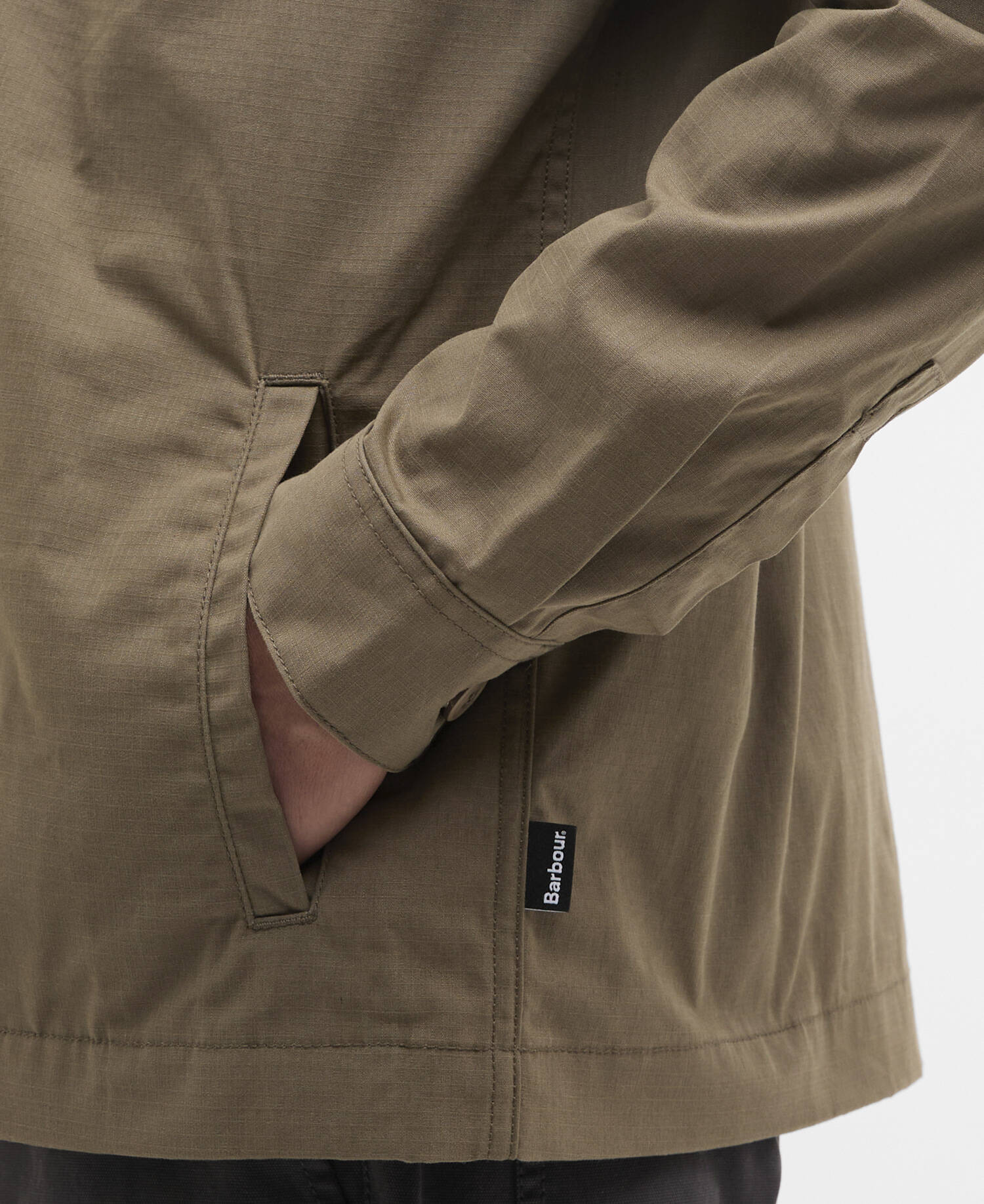 Crail Wax Ripstop Overshirt Concrete image number 3