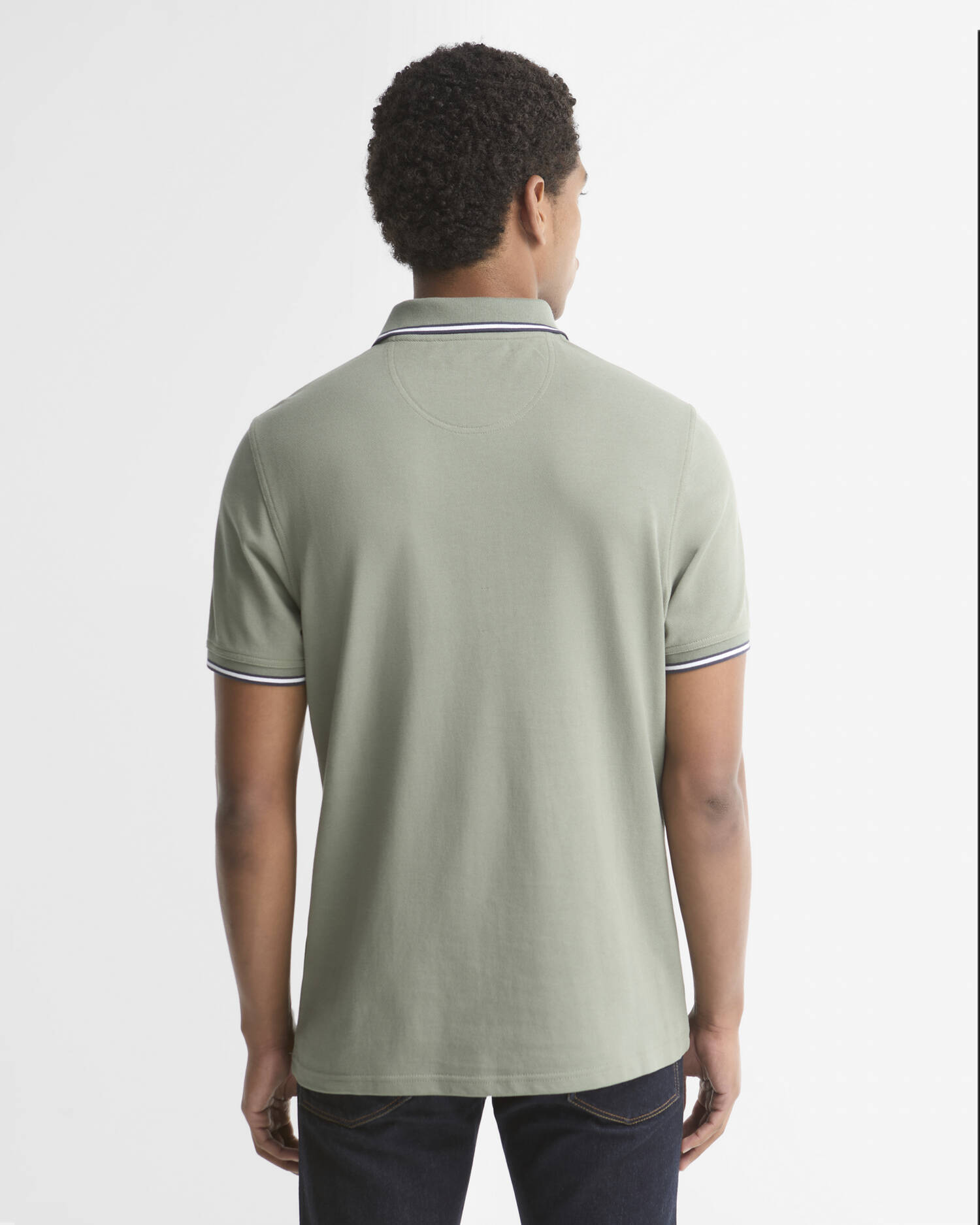 Fielding Tailored Short-Sleeved Polo Shirt Agave Green image number 2