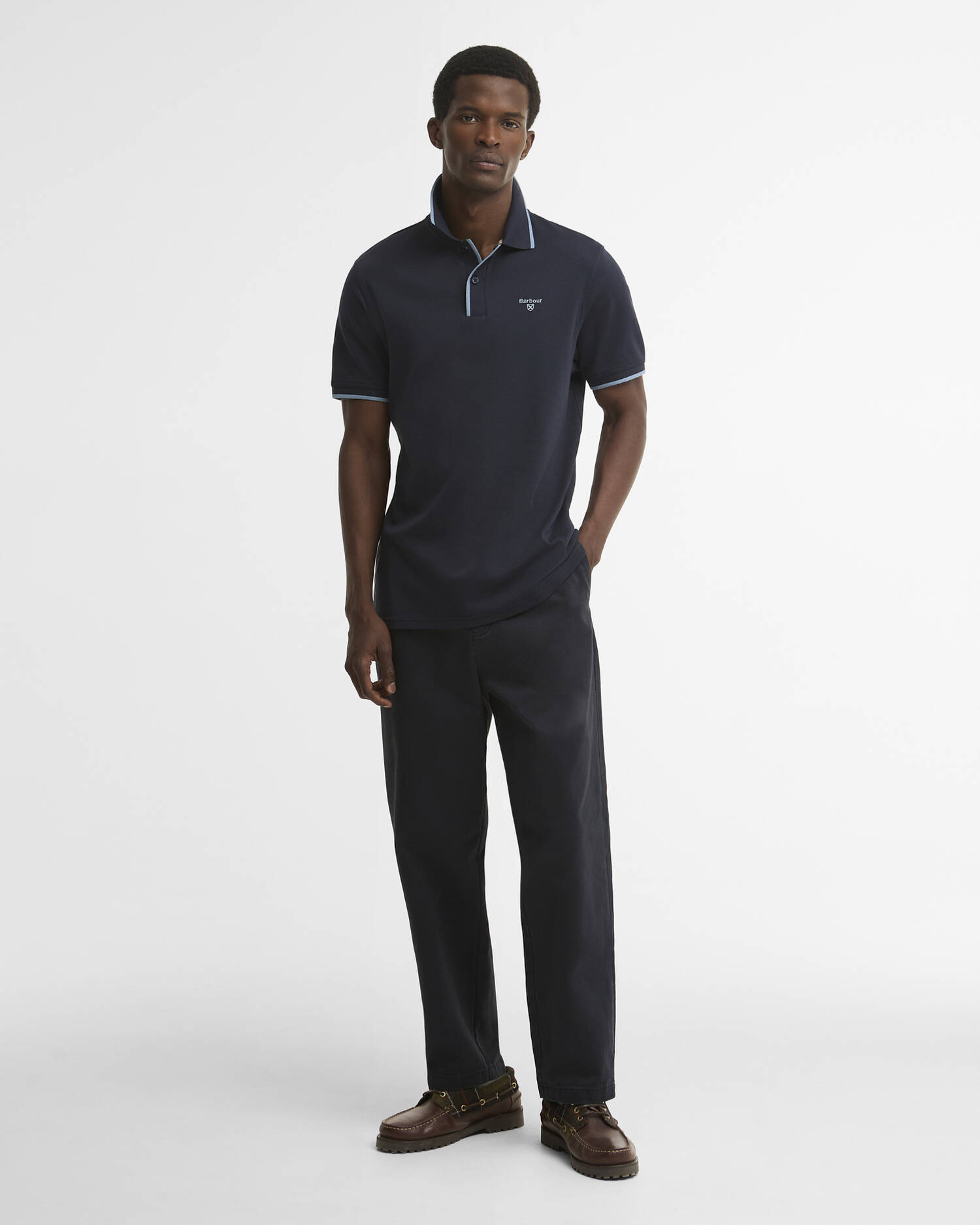 Callock Tailored Polo Shirt Navy image number 1