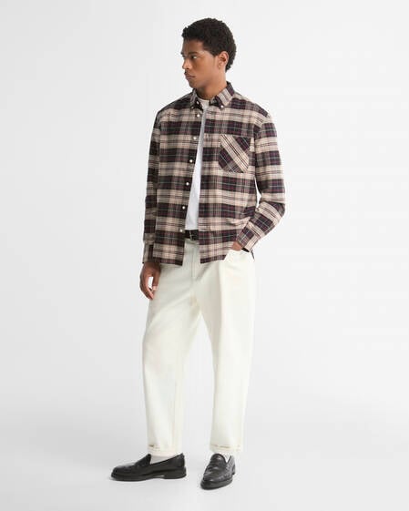 Barbour Hemd Annan Authentic Fit Stone