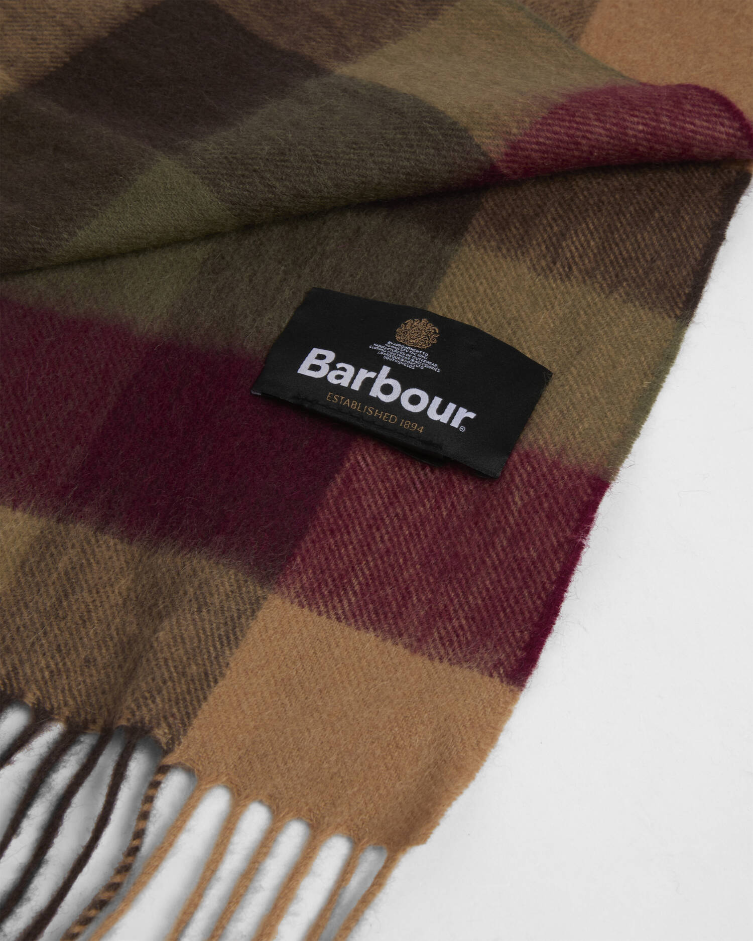 Large Tattersall Scarf Tawny Port image number 1