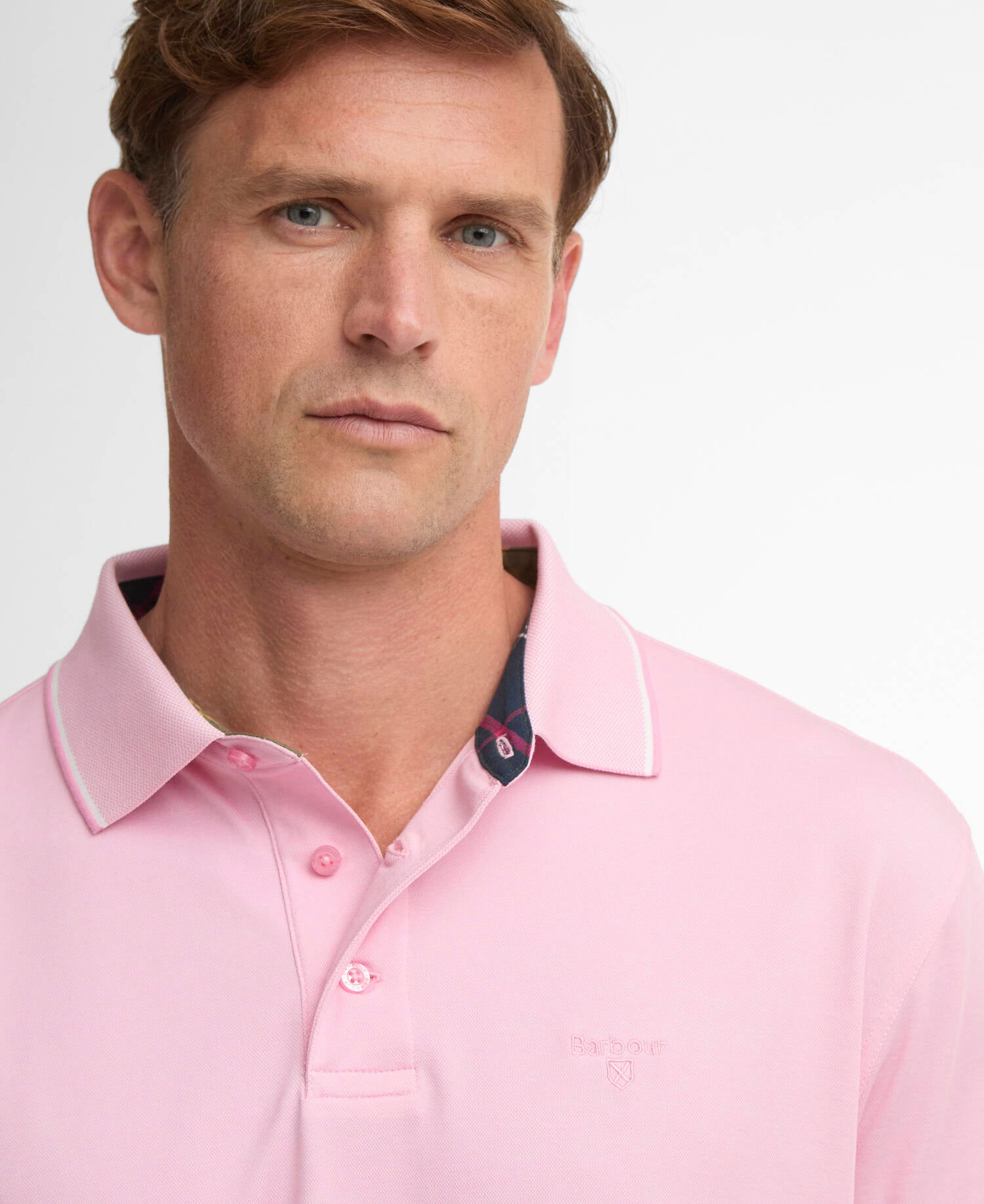 Heydon Short-Sleeved Polo Shirt Pink image number 3