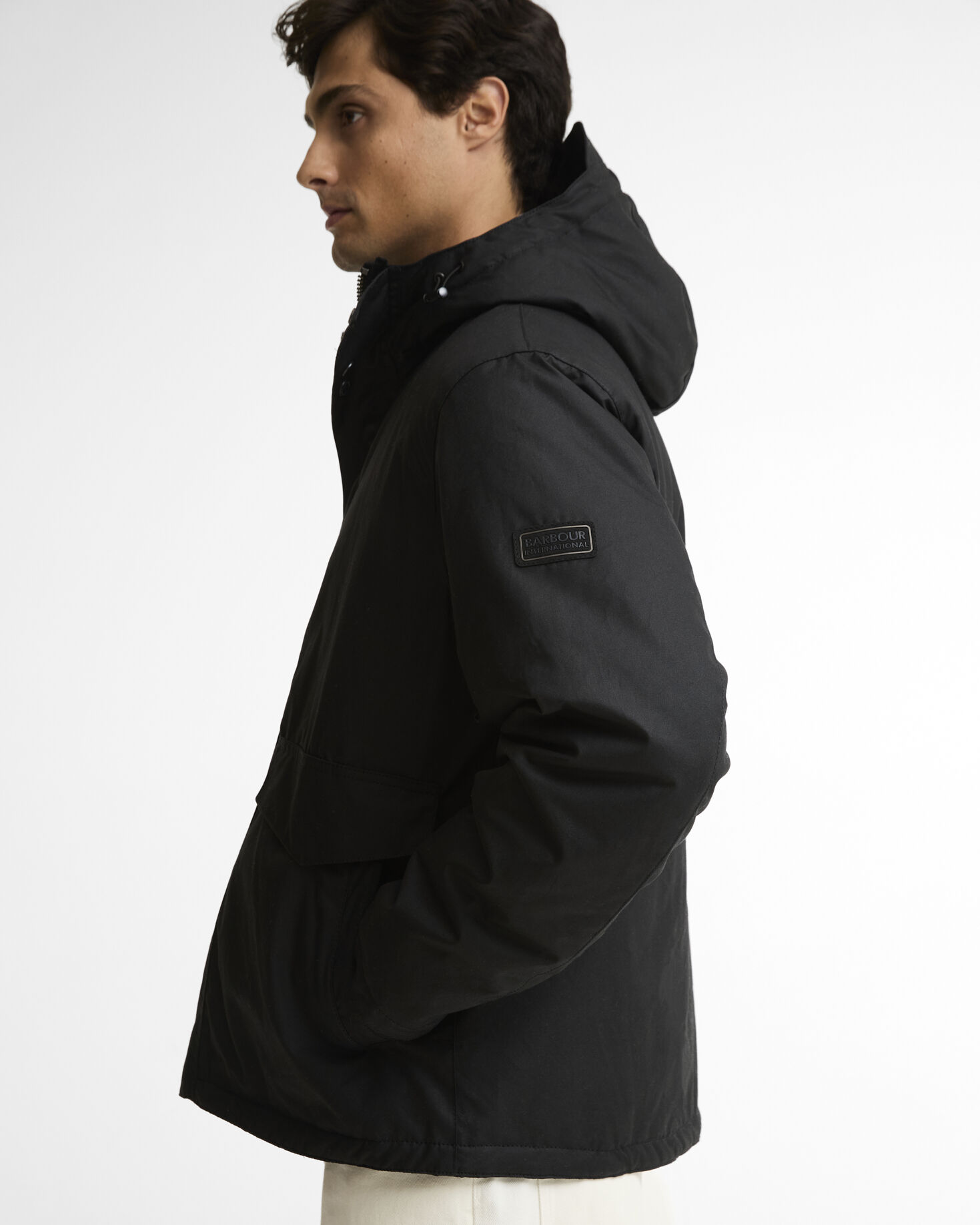 B.Intl Wachsjacke Everrett Black