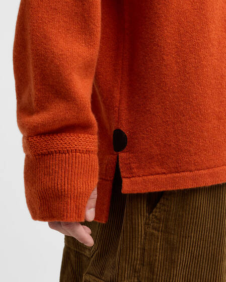 Barbour x Norbit Wollpullover Funnel Neck Burnt Orange