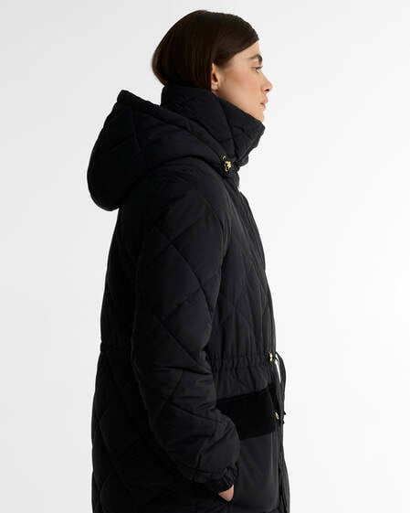 Piumino Alverstone dal taglio lungo Black/Ancient